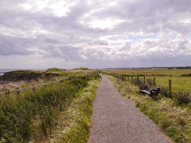 Sitio donde sentarse y ver las vistas al faro